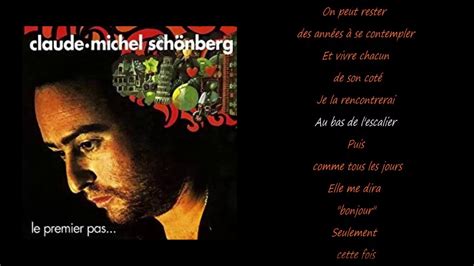 youtube le premier pas|michel schönberg le premier pas.